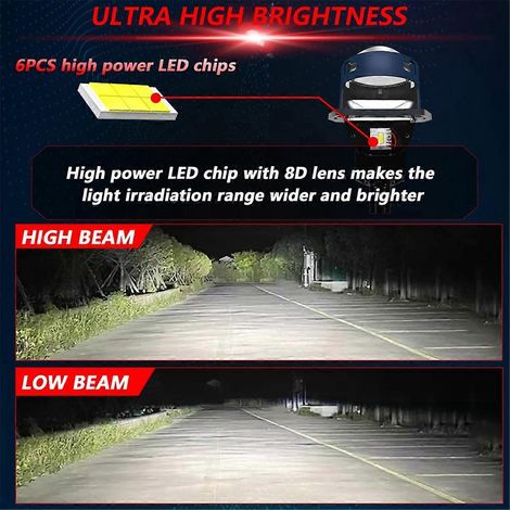 3-Zoll-LED-Glühbirnen, Bi-Xenon-Fern- und Abblendlicht, Nebelscheinwerfer
