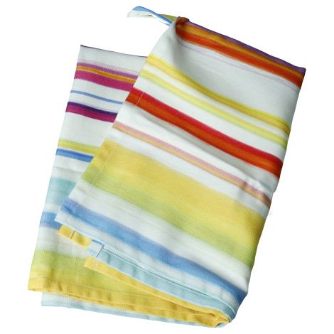 Brandani Aria strofinaccio cotone multicolor righe sfumate
