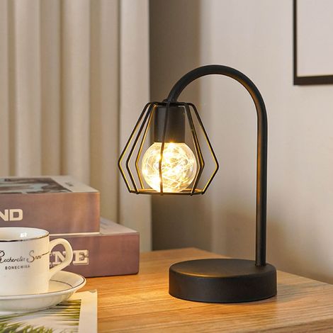 Lampe De Nuit - Lampe De Table En Fer Avec Design Arbre Bonsaï - Alimentée Par 3 Piles AA - Pour Décoration Intérieure Chambre Salon Bureau - 1 Pièce (1/5)