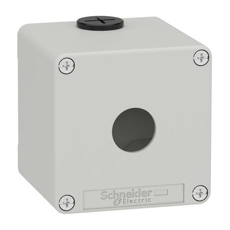Pulsantiera in metallo grigia M20 1 foro 22MM 80X80X77 UL CSA - XAPD1501