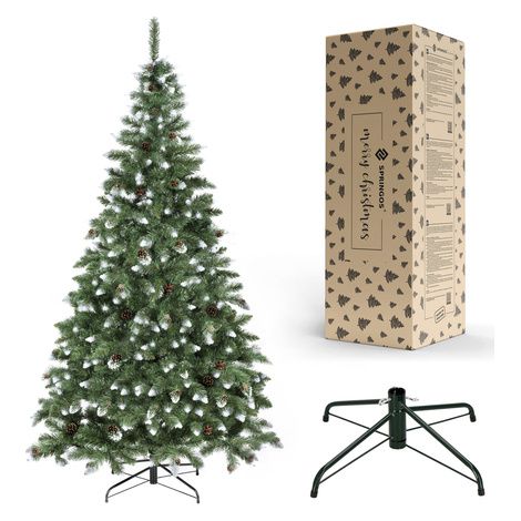 Árbol de Navidad artificial premium de 250 cm, pino diamante denso. (1/5)