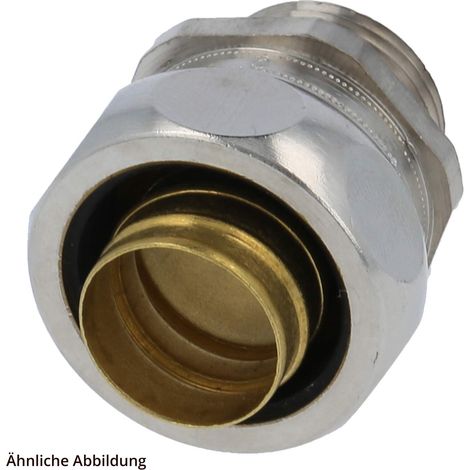 FLEXA FWD M40/45 Metallverschraubung gerade Gewinde M40x1,5 für Schlauch-Außendurchmesser 45,0mm für Schlauch-Innendurchmesser 38,0mm - 1 Stück (1/3)