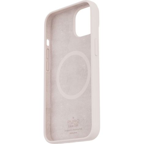 PURO ICON MAG - Funda MagSafe para iPhone 14 Plus (Rosa empolvado)