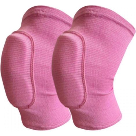 Shxx Knieschoner, weiche, atmungsaktive Knieschoner für Männer, Frauen und Kinder, Knieschutz, Kniebandagen für Volleyball und Fußball D927-54-M-Pink