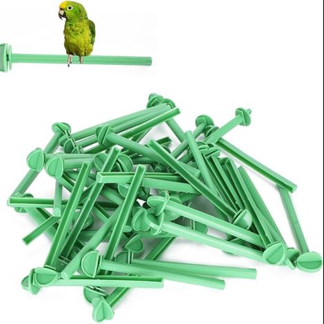 Perches for Small Bird Cages Plastic Stand Stick Canary Perch Wooden for Parrots (1/5)