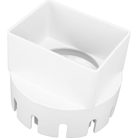 Raccord 3×4 – PVC – Blanc – Gouttière – Drainage – Protection – Durable – Résistant – Facile – Pratique – Fiable – Solide (1/4)