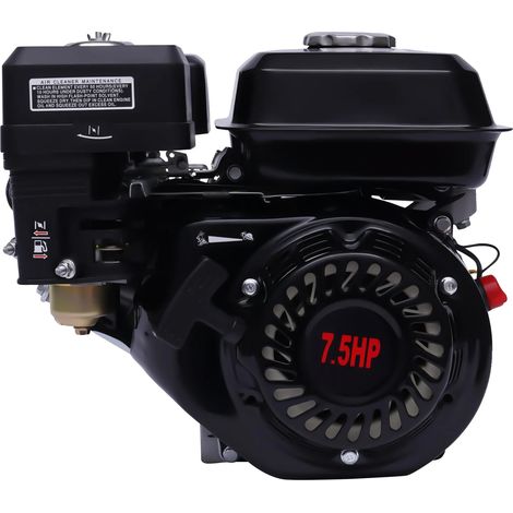 Moteur à essence 4 temps, 1 cylindre, refroidissement par air, 7,5 ch, pour motoculteur, nettoyeur haute pression, 5100 W (1/5)