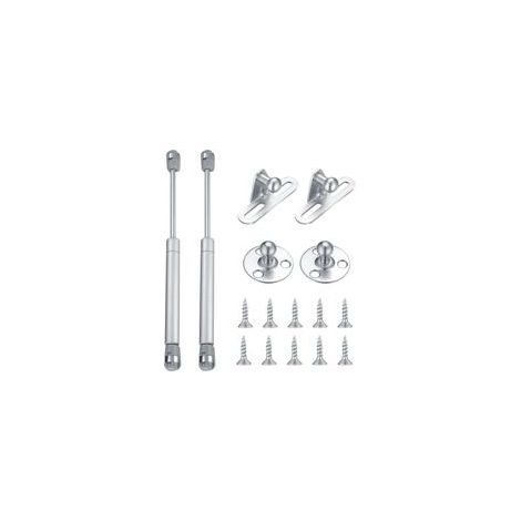 Ensemble de 2 ressorts à gaz, amortisseurs pneumatiques 60 N pour meubles, pistons pour portes de cuisine, pistons à gaz pour portes, charnières de placard, bras d'amortisseur pour charnières de meubl