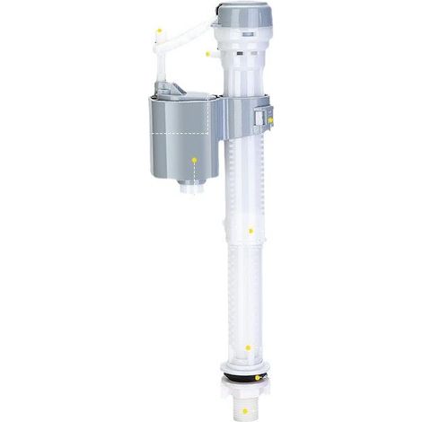 Robinet Flotteur WC - Alimentation Verticale par le bas avec insert laiton mâle 12x17 (3/8) (1/4)