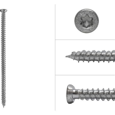 Fensterschrauben Senkkopf TX30 verzinkt 7.5 x 152 mm - 100 Stück