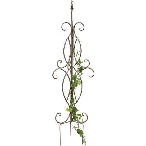 DanDiBo Rankhilfe Metall Rankgitter 125 cm 93998 Kletterhilfe Bodenstecker Blumenhalter Ranksäule