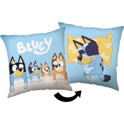 Bluey Kopfkissen (1 Stück) Premium Dekokissen mit beidseitigem Digitaldruck
