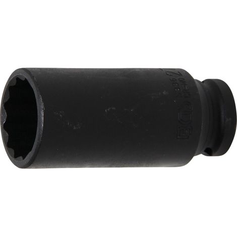 Bussola poligonale, profonda 12,5 mm (1/2") 27 mm (1/4)