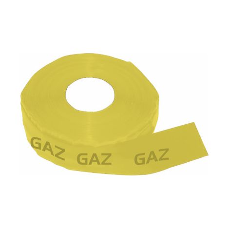 Ruban de signalisation jaune 50mm x 60m – Retardant de flamme – Résistant aux UV – Très forte adhérence – Température -5°C à +70°C – Advance (1/2)