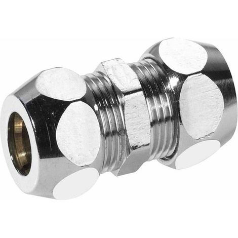 JS DOPPEL-QUETSCHVERSCHRAUBUNG    DN12,1/2"x12MM,VERCHROMT
