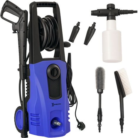 DURHAND Portable Power Washer 1800W, 150 Bar, 510 L/h for Garden, Car Blue
