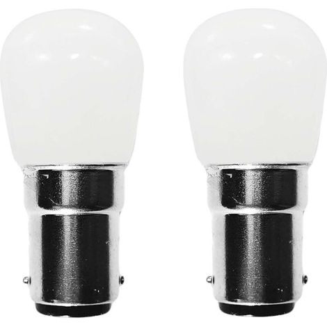 BA15D 2W LED-Lampe, warmweiß 3000K, SBC, kleiner Bajonettsockel, ersetzt 15W Halogenlampe, AC200-240V, BA15D Glühlampe für Nähmaschinen [HK] (1/5)