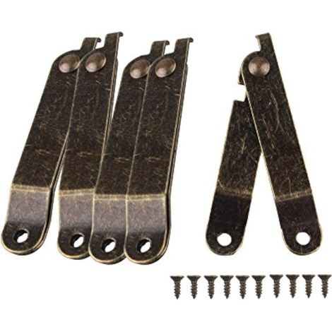 CCYKXA Lot de 5 charnières rotatives pliables pour couvercle de coffre, 67 x11 mm (1/5)