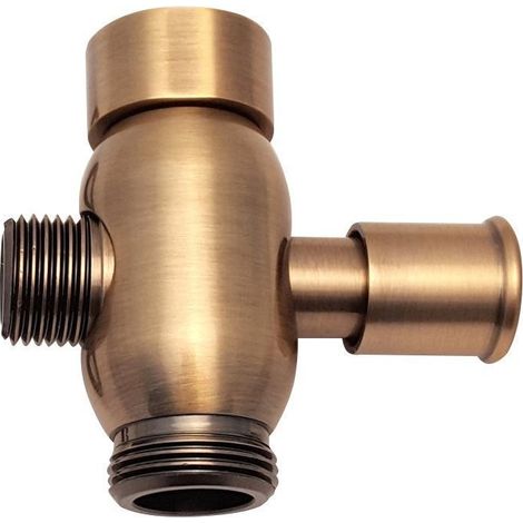 Inverseur de colonne de douche F3/4"-M1/2" xM3/4", bronze (ANTEA, VANITY)