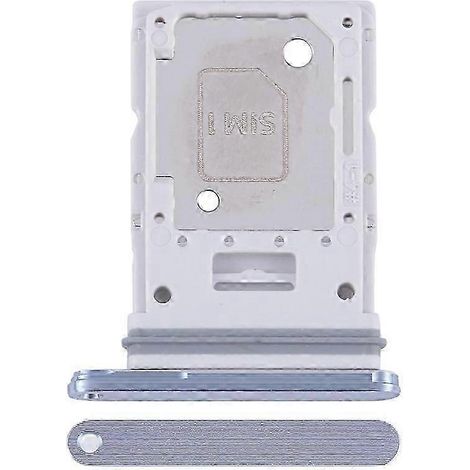 Ersatzteil für Samsung Galaxy A55 5G A556: Dual-SIM-Karten-SD-Kartenfach (ohne Logo, Eisblau) (1/3)