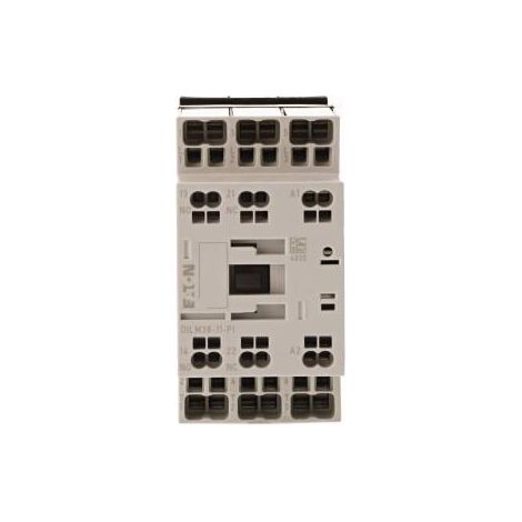 Eaton Contacteur de puissance, 3 pôles, 380 V 400 V 18,5 kW, 1 NO, 1 NF, 230 V 50 Hz, 240 V 60 Hz, commande AC, bornes Push-in, 199294 (1/3)