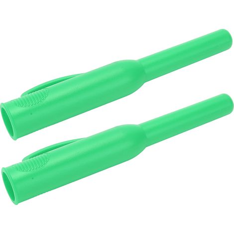 2 étuis porte-crayon de charpentier à long nez pour marquage en profondeur, avec pince, vert (1/5)