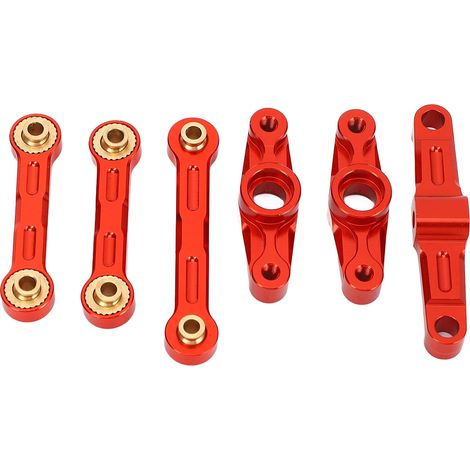 Biellette de direction en alliage haute performance pour voiture RC TT02 (rouge) (1/5)