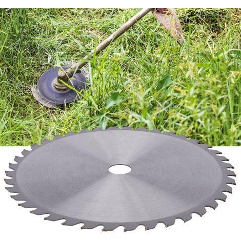 Lame en alliage 40 dents, diamètre 25,5 cm, épaisseur 2 mm, pour tondeuse à gazon, débroussailleuse et scie circulaire. (1/5)