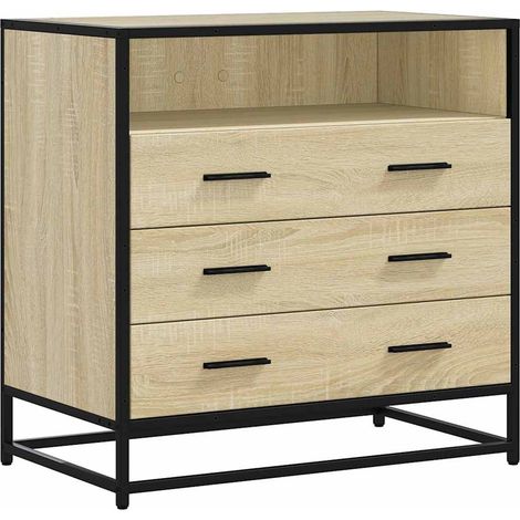 Maison Exclusive - Cassettiera Rovere Sonoma 70x41x70 cm in Legno Multistrato