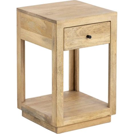 Table de chevet en bois de manguier Amara (1/5)