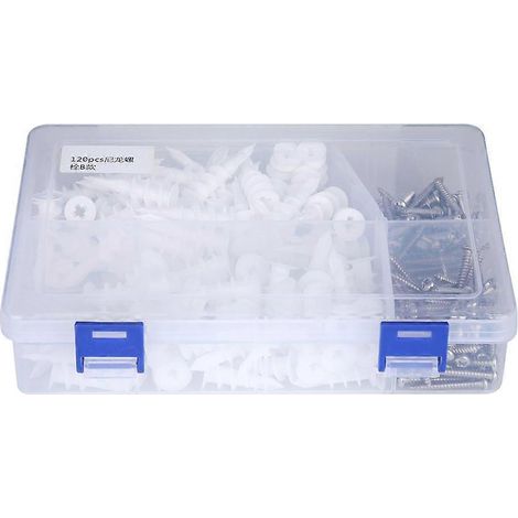 240-teiliges Spreizdübel-Set aus Nylon 304 und Edelstahlschrauben