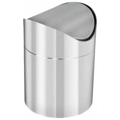 Poubelle de salle de bain en acier inoxydable – Couvercle rotatif avec déodorant – Traitement anti-corrosion – 30L (1/5)
