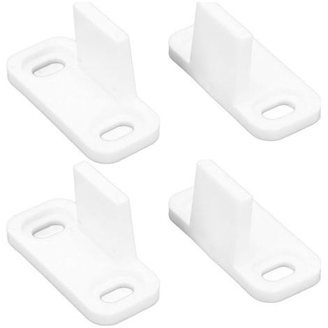 Set aus 2 Schiebetürbeschlägen für Scheunentore, weißer Aufhängeschiene, neuer Schwingsicherung ohne Bodennut (1/5)