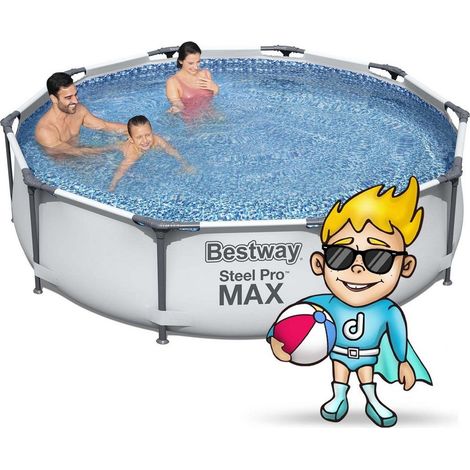Piscina de jardin con estructura 305 x 76 cm 9 en 1 bestway 56408