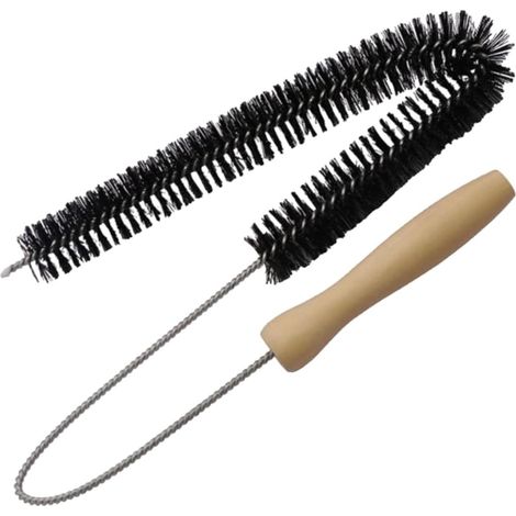 Brosse de Nettoyage pour Conduit de Sécheuse & Serpentin Réfrigérateur, Tige Métallique Flexible, Outil Anti-Poussière pour Machines à Laver, Interstices, Conduits - Noir (1/5)