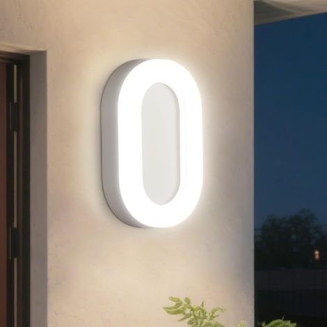 Plafonnier LED 12W 1200LM, Applique Murale Intérieure Exterieur 4000K, Luminaires Blanc, Lampe Eclairage Exterieur IP65, Éclairage de Plafond Pour Sous-Sol, Couloir, Escalier, Garage, Bain (1/5)