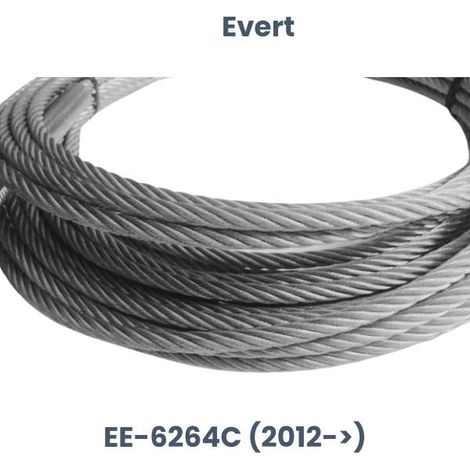 Pièce de rechange Evert : câble de levage en acier Evert EE-6264C (après 2021) (1/5)