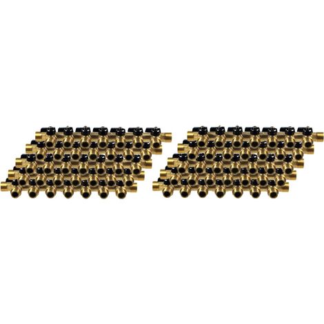 10 Collecteurs mini-vanne mâle 3/4" (20/27) - femelle 1/2" (15/21) - 7 piquages mâle 1/2" (15/21) - Arcanaute