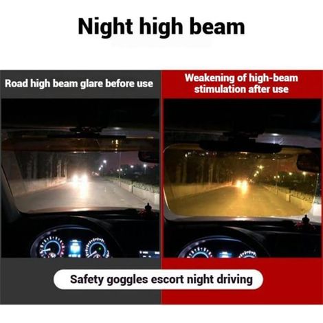 Extension Pare Soleil - PMMA Ajustable Pour Protection Contre Éblouissement Et Rayons UV - Voiture Avant - 1 Pièce