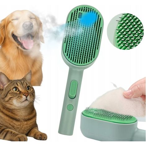 Brosse vapeur électrique pour chiens et chats, utilisée pour l'entretien du pelage, avec fonction UV. (1/5)