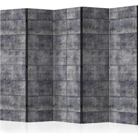 Paravent 5 Volets "Concrete Fortress" 172x225cm (1/2)