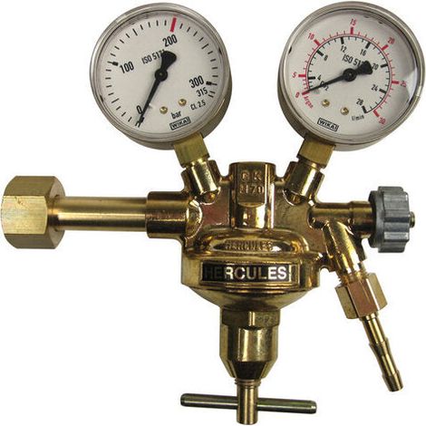 [NEUWERTIG] B-Ware Hercules Druckminderer Gasregler Schutzgas Metall Für Co² Und Argon (1/2)