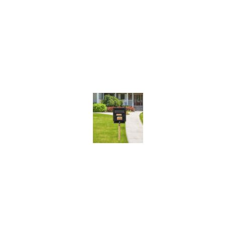 Post Mount Mailbox, Heavy Duty Lockable Mail Box, Metal Parcel Drop Box for House Outside 53.52728.5cm (1/5)
