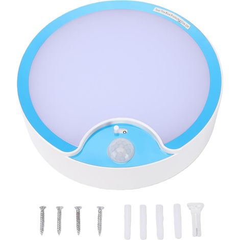 Plafonnier LED, Veilleuse Ronde à Piles avec Détecteur de (1/5)
