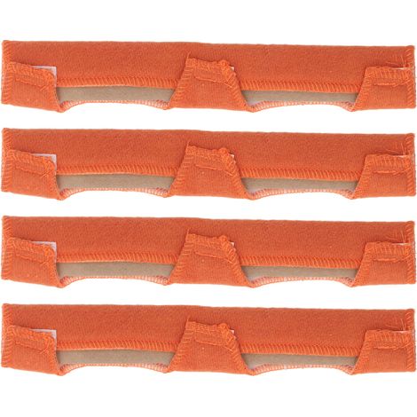 4 pièces bandeau anti-transpiration pour casque de chantier lavable coton doublure sangle accessoires de casque de soudage orange (1/5)