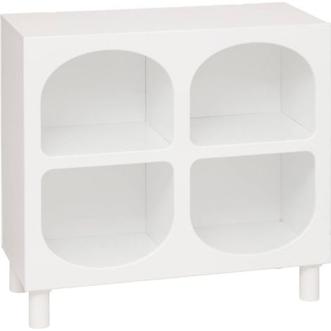 Étagère Tara à 4 compartiments 76 x 70 x 32 cm Blanche (1/4)