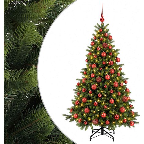 Albero di Natale artificiale con palline 210 cm 300 LED (1/5)