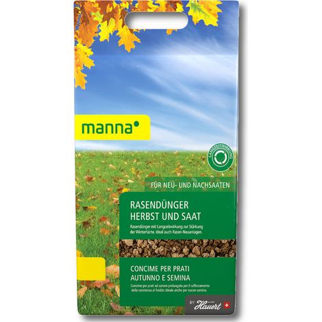 Manna Rasendünger Herbst und Saat 20 kg Herbstrasendünger Anwachshilfe Ansaat