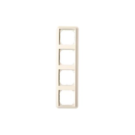 Cadre finition Merten ATELIER-M, 4 p System M blanc polaire brillant