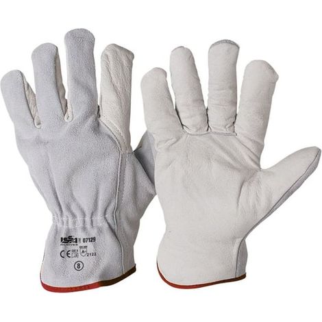 GUANTO FIORE BOVINO/CROSTA Tg. 8 - 12 paia